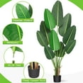 thumbnail image 1 of Artificial Bird of Paradise Plant 4 Feet Faux Plant with 10 Trunks, Artificial Banana Leaf Fake Plants with Pot for Home Decor Indoor Living Room Outdoor Office 48inches, 1 of 8