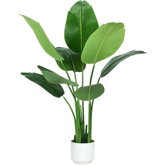 Artificial Bird of Paradise Plant 4 Feet Tall with 8 Trunks