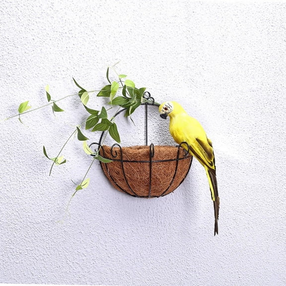Artificial Birds Model, Realistic Fake Birds with Lifelike Feathered Decor, Colorful Parrot Decor for Craft Jungle Garden Home Ornament Decoration, Bird Decorations, 13.7*2.7 Inch