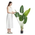 thumbnail image 1 of Artificial Birds of Paradise Tree 5FT Tall Faux PE Plant with Anti Tip Tilt Protection Low Maintenance Lifelike Green Fake Tree for Home Office Warehouse Indoor Outdoor Decor, 1 of 6