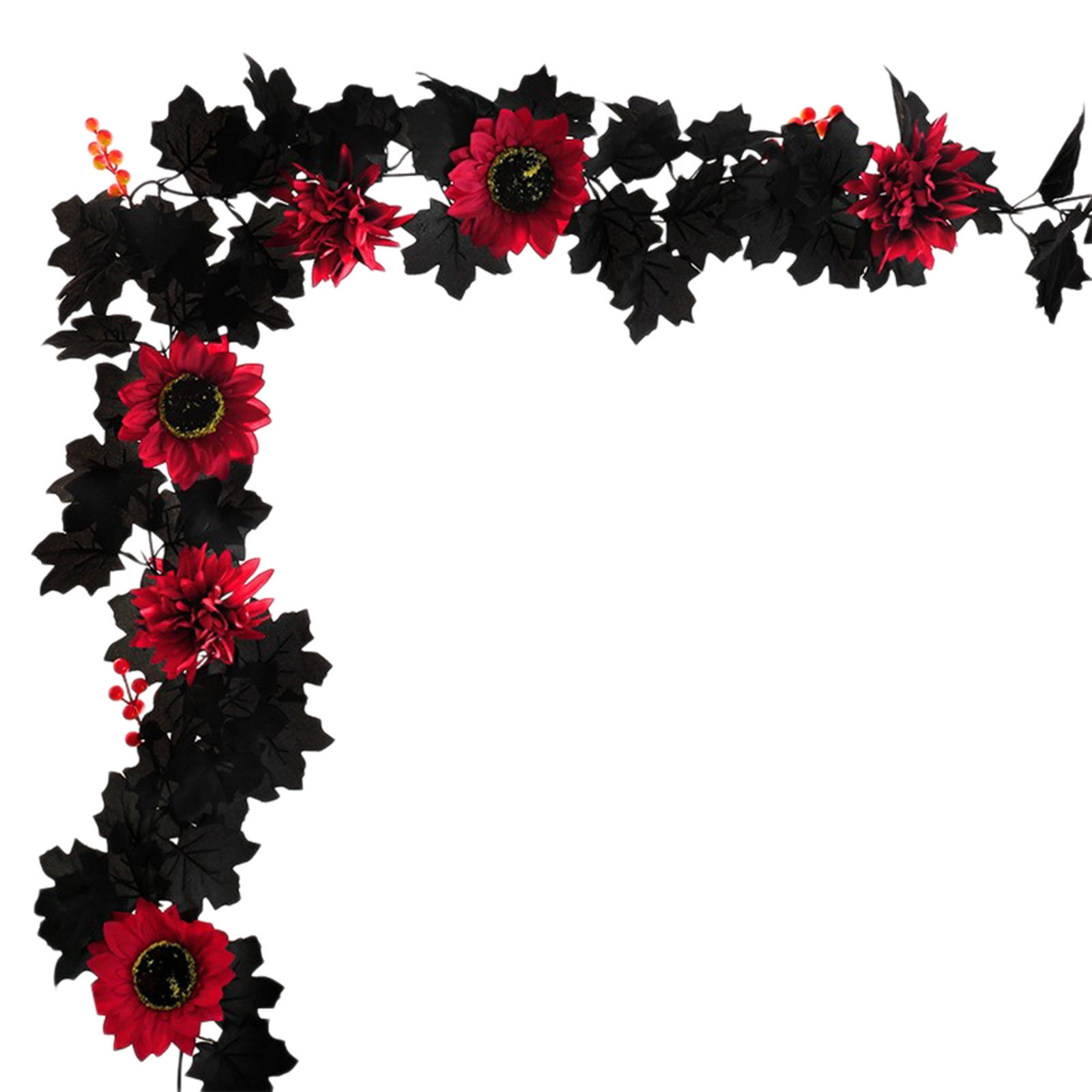 Artificial Black Garland Hanging Vine, 68.8