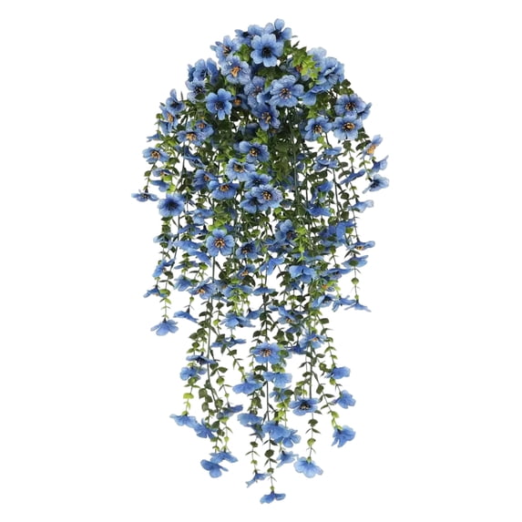Artificial Blue Hanging Flower Decorations for Wedding Arch Party Outdoor Home Wall Porch Decor