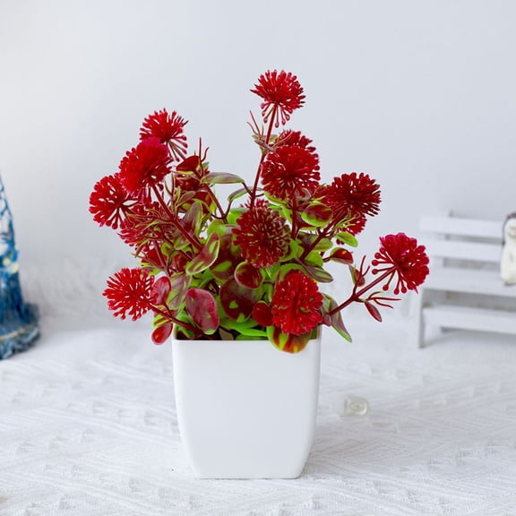 Artificial Bonsai Fake Plant Flower Potted Plant Home Bedroom Garden Home Decorati Artificial Plant Plastic Pot Photo Props