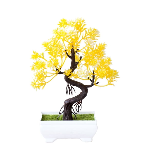 Artificial Bonsai, Loetky Artificial Bonsai Tree, Japanese Style Desktop Display, Simulated Greenery for Living Room, Zen Garden & Indoor Home Décor