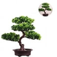thumbnail image 1 of Artificial Bonsai Pine, Home Office Simulation Pine Potted Plant Decorative, Artificial Flowers Fake Green Potted Plants Ornaments, Creative Simulation Bonsai Potted Home Decor(2), 1 of 6