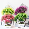 thumbnail image 1 of Artificial Bonsai Plant with Pot for Home and Office Decor, Small Realistic Plastic Tree, Low Maintenance Tabletop Decoration, 1 of 1