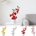 thumbnail image 1 of Artificial Bonsai,Plum Blossom Potted Plant with Realistic Petals,Weighted Stable Pot Plastic Bonsai,Low-Maintenance Decor for Home Office Desk Shelf Use(Yellow), 1 of 7
