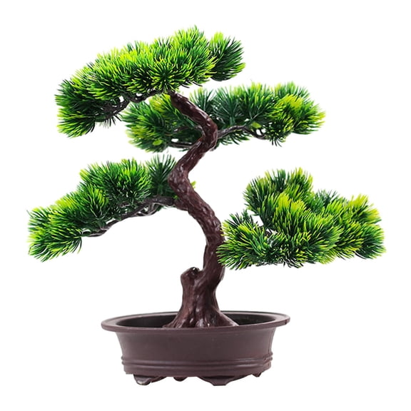 Artificial Bonsai Tree Desktop Display Fake Plants for Farmhouse Office Home
