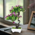 thumbnail image 1 of Artificial Bonsai Tree Fake Plants Artificial Plant Indoor Small Faux Peony Decoration, Office Desk Shelf Bedroom Living Room Decor 50% Saving, 1 of 6