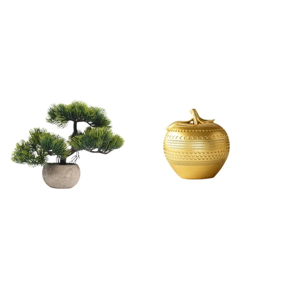 Artificial Bonsai Tree Indoor Desktop Home Decor Faux Resin Material for Study Table Living Room Vanity Office Display