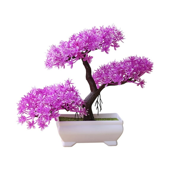 Artificial Bonsai Tree with Pot Lifelike Decorative Plant for Home Office and Zen Garden
