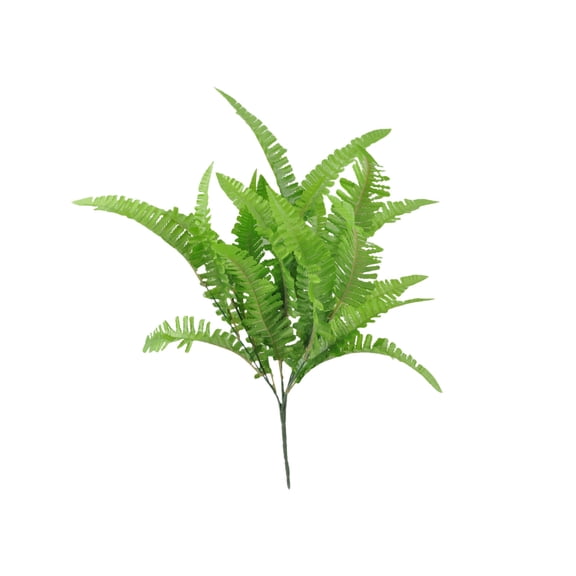 Artificial Boston Fern Foliage Branch, Realistic Fake Fern Leaves Bush for Wedding Bouquet Wreath, Home Garden Wall Hanging Ornament
