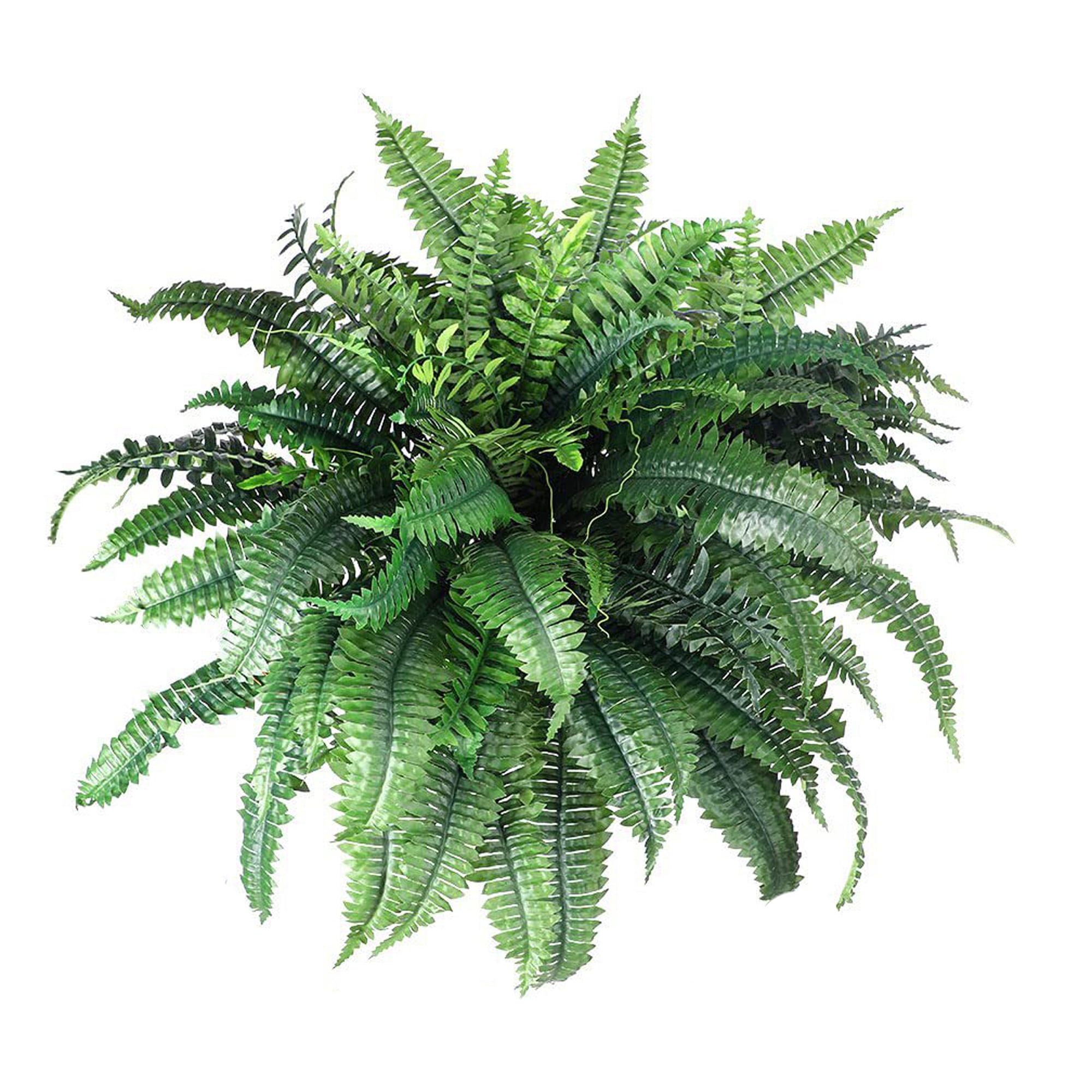 Artificial Boston Fern Realistic Fake Plants Faux Bushes Greenery for