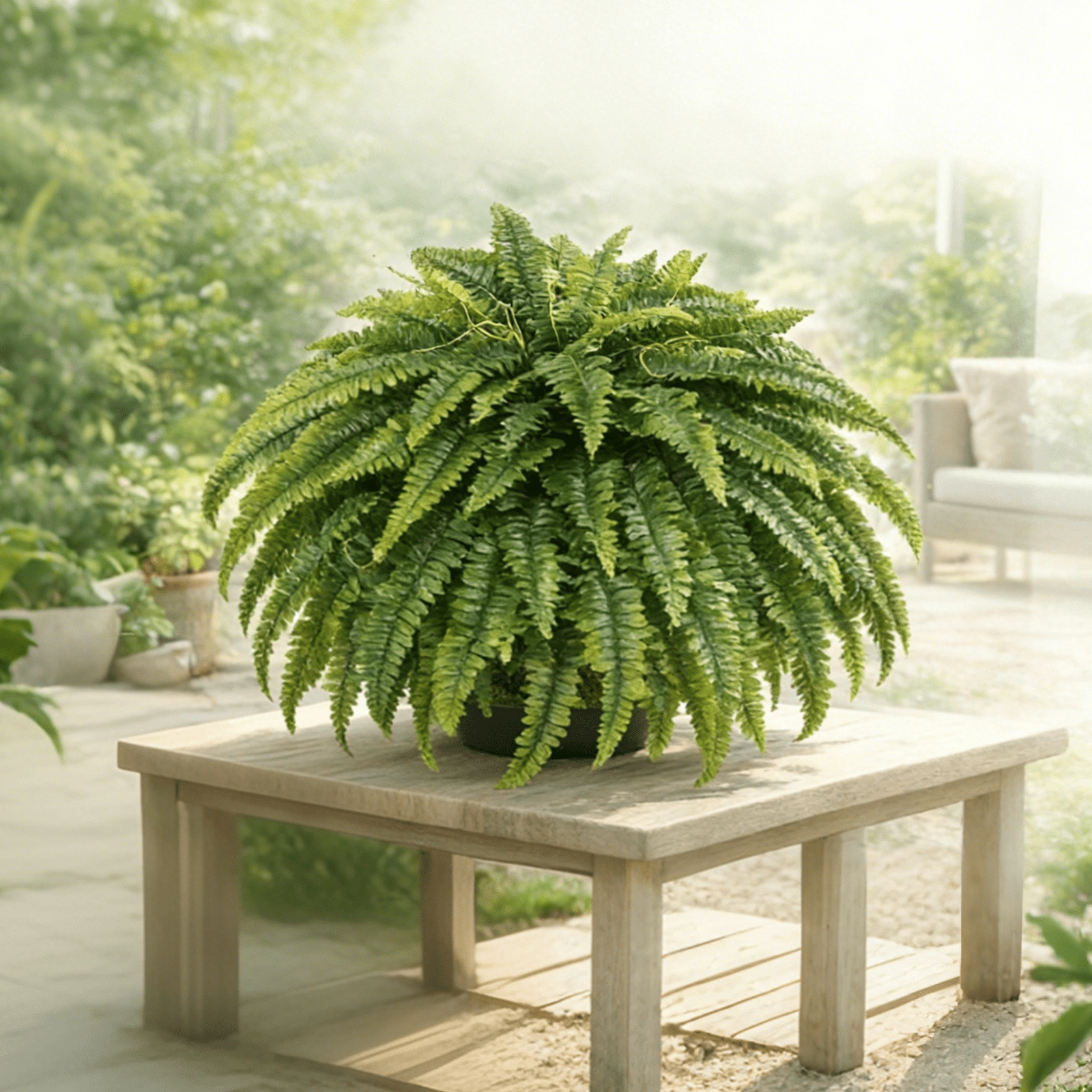 Using Fake Ferns Artificial Boston Ferns for Outdoors Large Silk Fake Fern Branches Faux ...