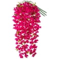 thumbnail image 1 of Artificial Bougainvillea Bouquet Flowers,49 inches Triangle Plum Blooming Silk Bouquet for Home Centerpieces Garden Party Indoor Outdoor Spring Decoration(Rose Red), 1 of 5
