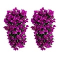 thumbnail image 1 of Artificial Bougainvillea Hanging Flowers 2Pcs Silk Plants For Balcony Decor, 1 of 9