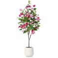 thumbnail image 2 of Momoplant 5.2 Ft Artificial Bougainvillea Flowers Tree – Pink – For Indoor/Outdoor Home Office Decor 2 of 6