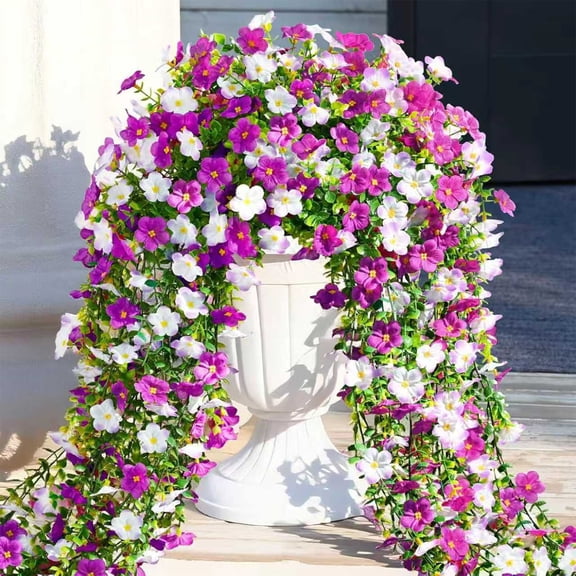 Artificial Bougainvillea Wall Hangings Artificial Flower Ceiling Decorations Wedding Hall Wall Decorations Silk Flower Hanging Baskets Rattan