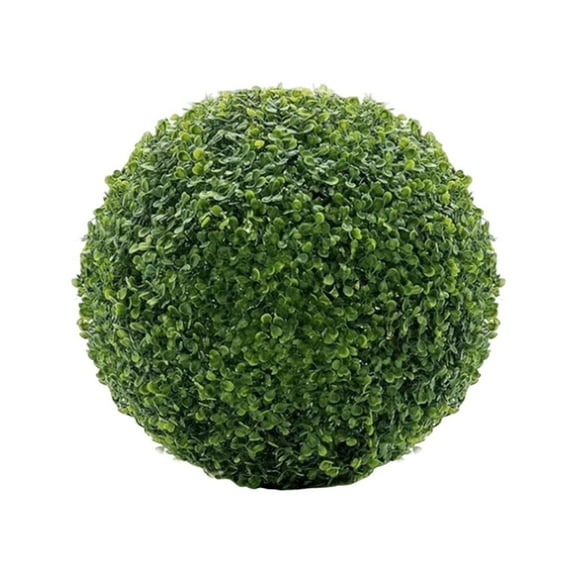Artificial Boxwood Balls Topiary Plants Lifelike Green Decorative Garden Ball Indoor Outdoor 7-11in 1 Count