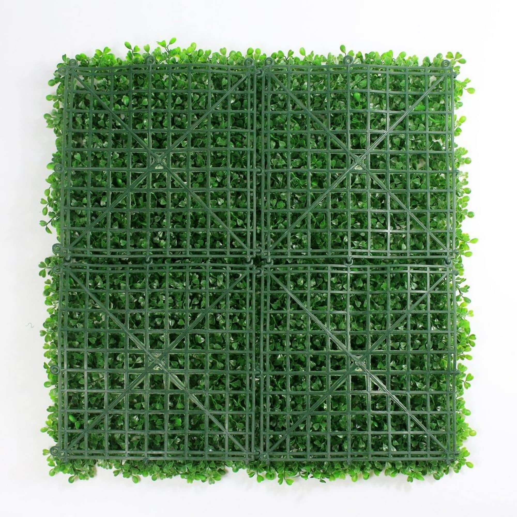 20'' Green Plastic Artificial Boxwood Hedge Panels
