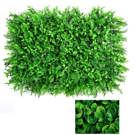 Artificial Boxwood Hedge Panel 15.7*23.6inch - Simulation Plants Wall Decoration Fake Greenery Mat for Interior Background, Home Decor, Wedding Backdrop, Fence Privacy Screen, Plastic Lawn - 1 Pack