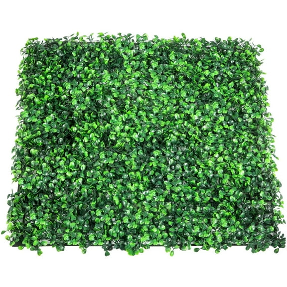 Artificial Boxwood Panel UV 24pcs Boxwood Hedge Wall Panels Artificial Grass Backdrop Wall Green Grass Wall Fake Hedge for Decor Privacy Fence Indoor Outdoor Garden Backyard