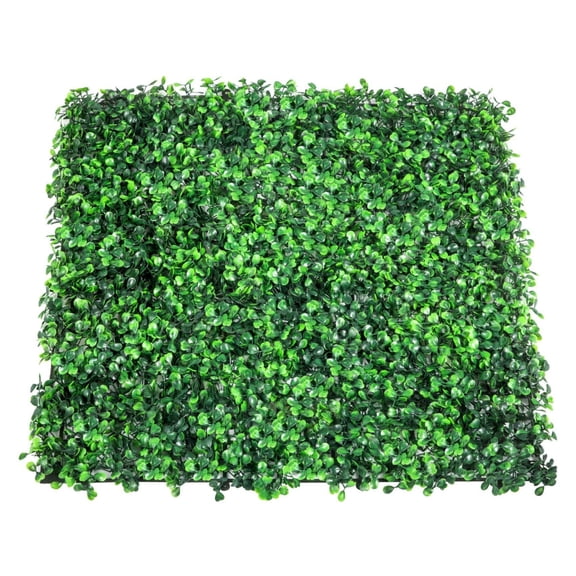 Artificial Boxwood Panels 12 Pack, 20x20 Inch, UV Protected Privacy Hedge, Outdoor Indoor Garden Fence Backdrop, 1.6" Thick Realistic Green Wall