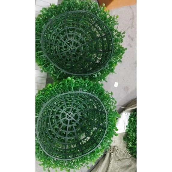 Artificial Milan Grass Ball Topiary A Green 13cm