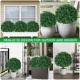 thumbnail image 1 of Artificial Boxwood Topiary Ball Trees,2 Set of 16'' UV Resistant Fake Evergreen Shrubs Bushes Plants with Ground Spike, Fake Plants for Outdoor Indoor Front Porch Garden, 1 of 6