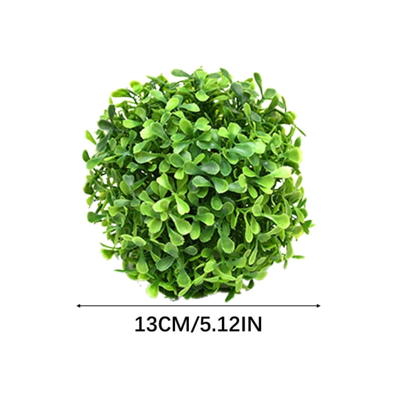 Artificial Boxwood Topiary Balls Set of 2, Faux Outdoor Garden Spheres for Front Porch and Home Decor