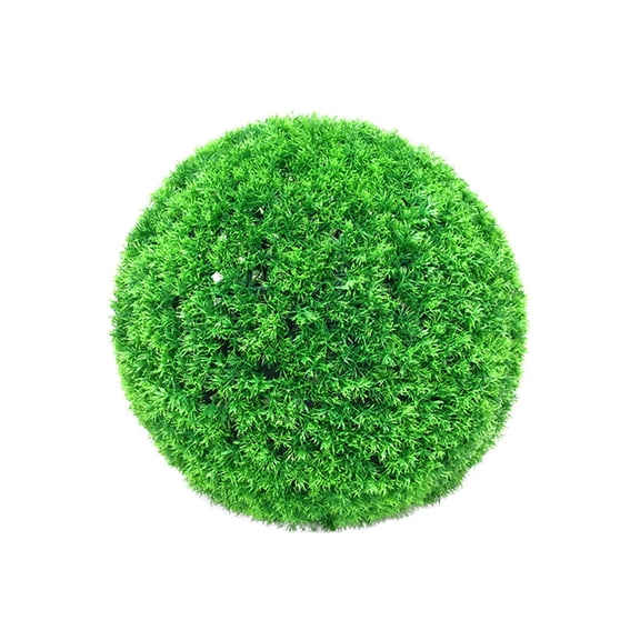 Artificial Boxwood Topiary Balls Set of 2 for Outdoor Front Porch Doorway Decor Faux Plant Spheres in Wicker Planter
