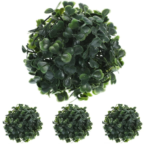Artificial Boxwood Topiary Balls - Set of 4 for Wedding & Garden Decor