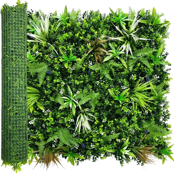 Artificial Boxwood Topiary Hedges Panels: 40'' x 120'' UV-Protected Privacy Faux Grass Wall Backdrop Fence Screen for Patio, Balcony, Garden, Backyard Indoor Outdoor Green Decor
