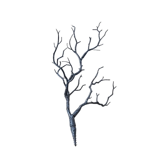 Artificial Branches 13.78 Inch Faux Tree Branches Plastic Fake Stems for Vase Decoration, Realistic Dark Blue Twigs for Christmas Halloween Party Home Decor