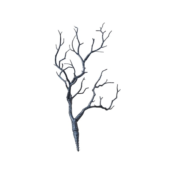 Artificial Branches 13.78 Inch Faux Tree Branches Plastic Fake Stems for Vase Decoration, Realistic Dark Blue Twigs for Christmas Halloween Party Home Decor