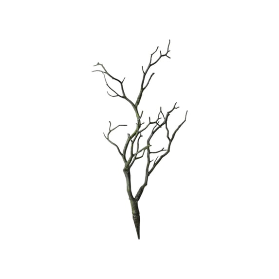 Artificial Branches 13.78 Inch Faux Tree Branches Plastic Fake Stems for Vase Decoration, Realistic Green Twigs for Christmas Halloween Party Home Decor
