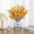 thumbnail image 1 of Artificial Breath Silk Flowers,1PC Real Touch Black Fake Flowers Silk Flowers Bulk for Vase Home Office Wedding Indoor Outdoor Centerpiece Table Party Halloween Decorations,Silver, 1 of 9
