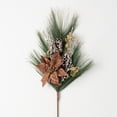 thumbnail image 1 of Artificial Brown Poinsettia Stem Multicolor 32"H, 1 of 2