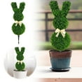 thumbnail image 1 of Artificial Bunny Topiary Outdoor - Rabbit Shaped Topiary Trees, Easter Rabbit Boxwood Bunny Shaped Topiary for Garden Front Porch Decor Celebrate Easter, 1 of 9