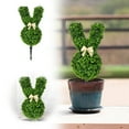 thumbnail image 1 of Artificial Bunny Topiary Outdoor - Rabbit Shaped Topiary Trees, Easter Rabbit Boxwood Bunny Shaped Topiary for Garden Front Porch Decor Celebrate Easter, 1 of 6