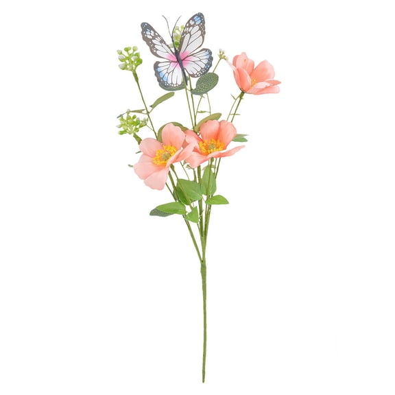 Artificial Butterflies Decor Butterflies Flower Branches Butterflies Stakes Arrangements Artificial Butterflies Simulation Branch