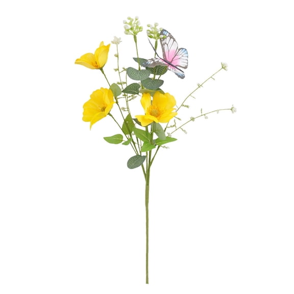 Artificial Butterflies Decor Butterflies Flower Branches Butterflies Stakes Arrangements Artificial Butterflies Simulation Branch