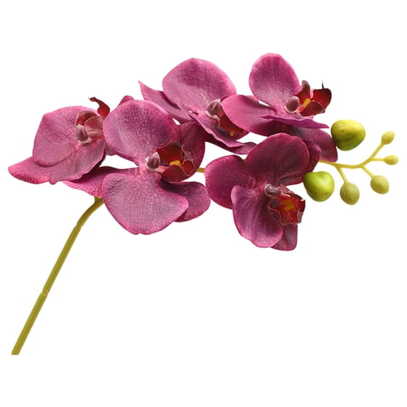 Artificial Butterfly Orchid Silk Flowers, 17 Inch Realistic Faux Orchids for Dining Table Centerpiece Wedding Home Decoration Tall Floral Arrangement, 1 Artificial Flower