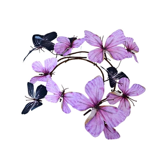 Artificial Butterfly Vine Garland 3ft Spring Faux Butterflies Decorative Rattan Plastic FButterfly Hanging Garlands for Indoor Outdoor Wedding Party Decor