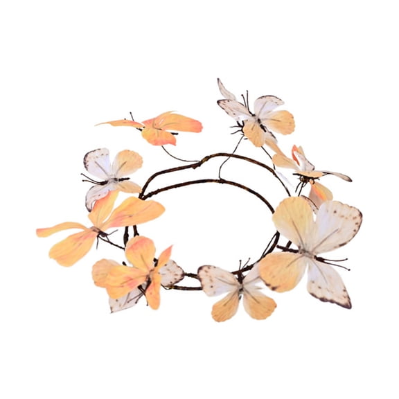 Artificial Butterfly Vine Garland 3ft Spring Faux Butterflies Decorative Rattan Plastic FButterfly Hanging Garlands for Indoor Outdoor Wedding Party Decor