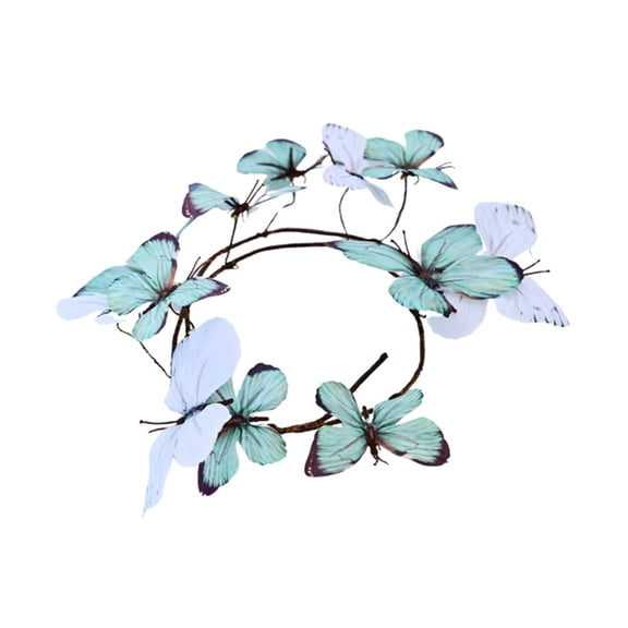 Artificial Butterfly Vine Garland 3ft Spring Faux Butterflies Decorative Rattan Plastic FButterfly Hanging Garlands for Indoor Outdoor Wedding Party Decor
