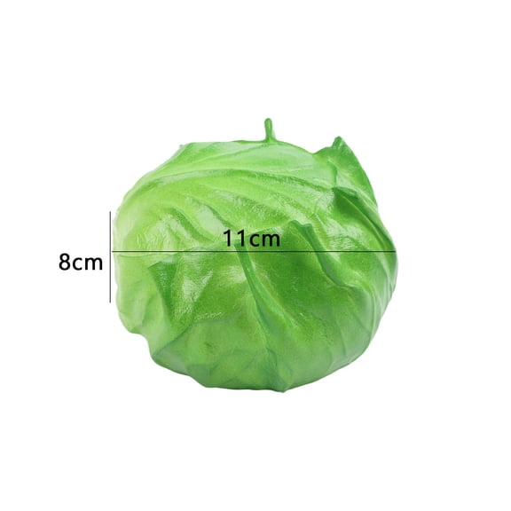 Artificial Cabbage Decorative Vegetable Model For Home & Kitchen Decoration, Lifelike PVC Purple Cabbage Simulation, Realistic Food Display For Table Centerpiece, Shelf Or Dining Room(C)