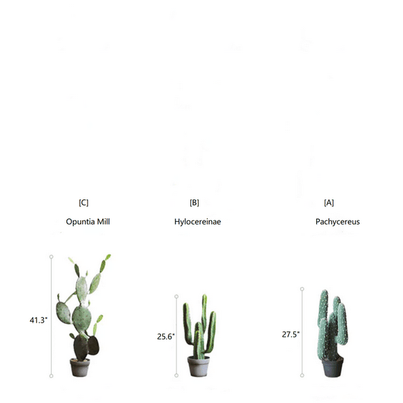 Artificial Cactus in Pot Various Styles