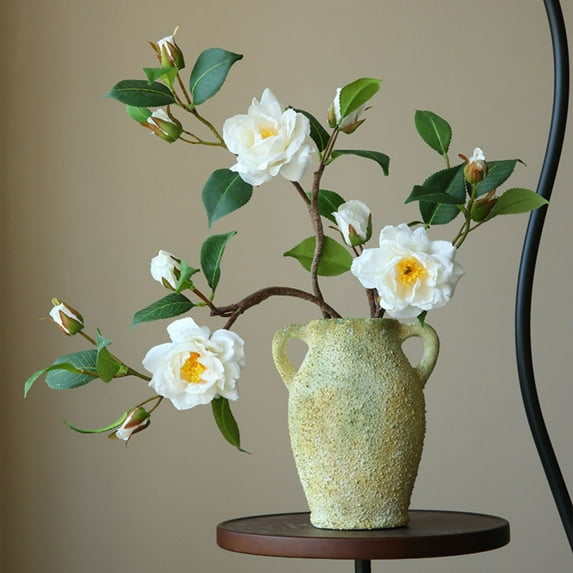 Artificial Camellia Flower Decorations Are Suitable for Bedroom Decoration and Make Great Holiday Gifts for Your Partner, New, Style-hd-271, White