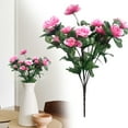thumbnail image 1 of Artificial Camellia Flower Verdsylv 1 Piece Camellia Artificial Flower Stem - Realistic Floral Bouquet Decor for Home Table Centerpiece Wedding Party Decoration, Table Bouquet Decor, Hot Pink, 1 of 9